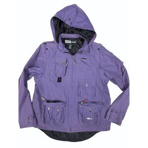 Jamie Sadock Small Golf Convertible Vest Jacket Purple Full Zip